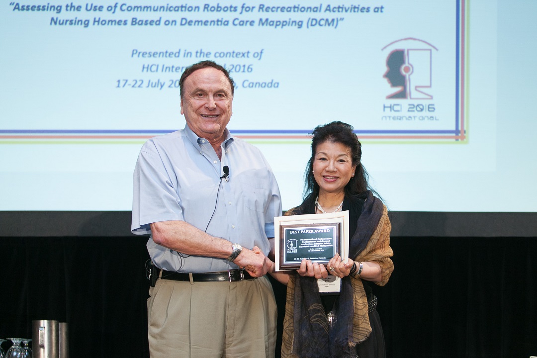 Best Paper Award for the 7th International Conference on Digital Human Modeling and applications in Health, Safety, Ergonomics and Risk Management
