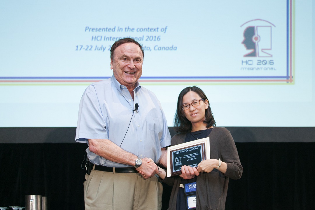 Best Paper Award for the Human Interface and the Management of Information thematic area